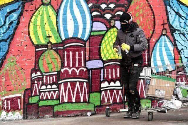Москву посетил один из самых известных граффити художников